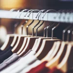 clothing on hangers
